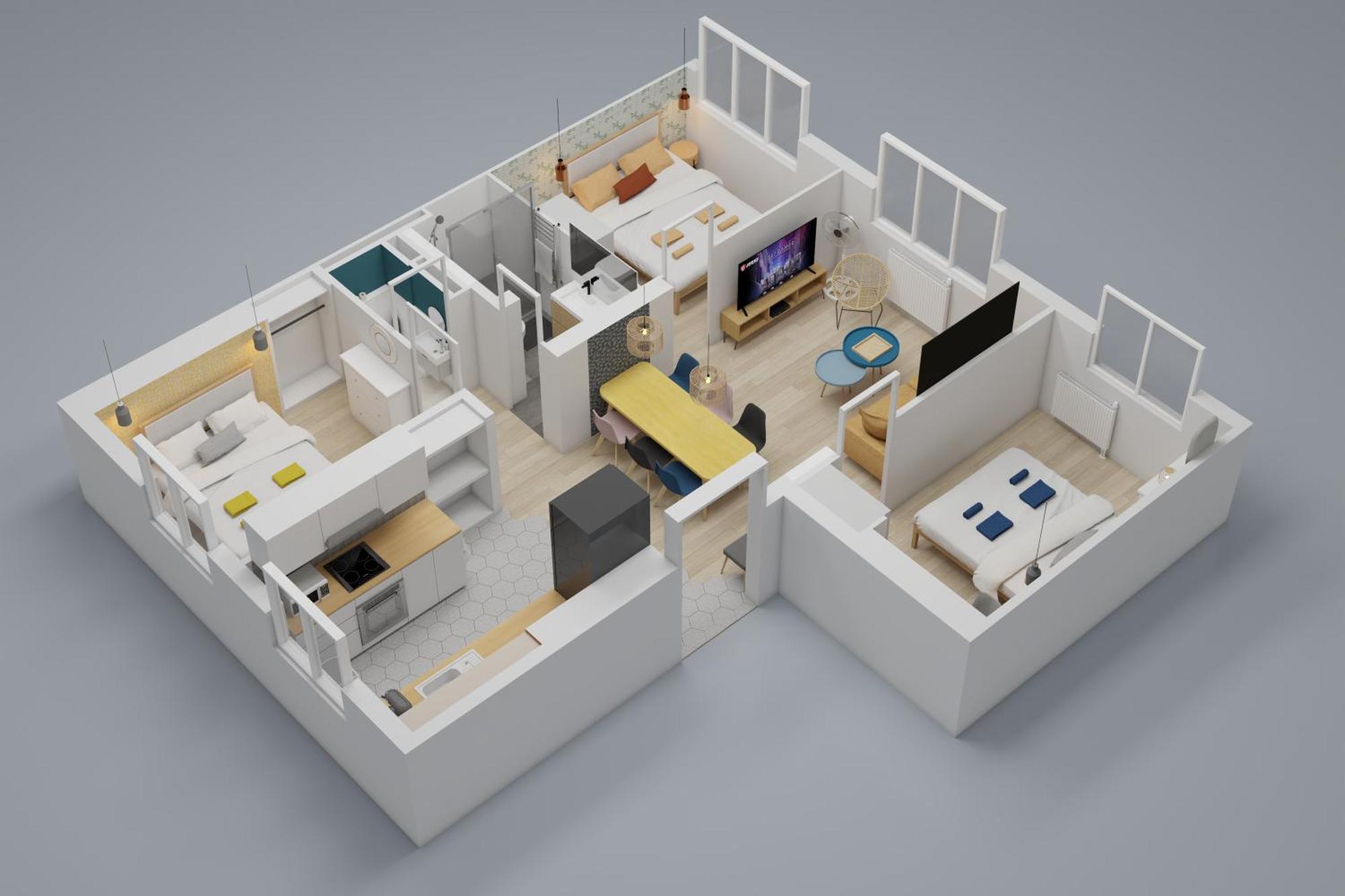 Apartamento Bienvenue Chez Ed Villeurbanne Exterior foto